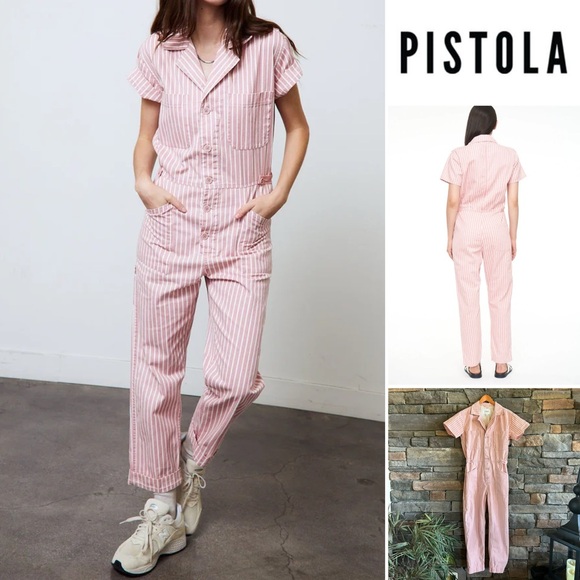 Pistola Grover Short Sleeve Field Suit in
Peony Stripe Size Small - Picture 1 of 10
